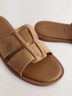 Lichtbruin - Slotted Muilsandalen