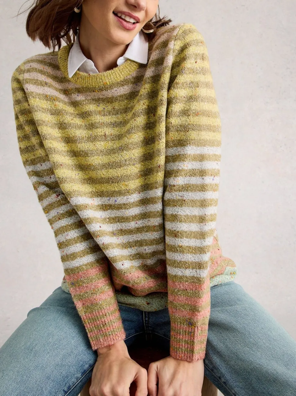 Lichtgeel - White Stuff Talia Nep Jumper