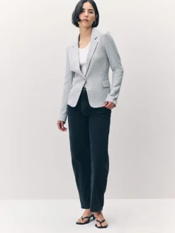 Lichtgrijs - Vero Moda blazer met aansluitende pasvorm