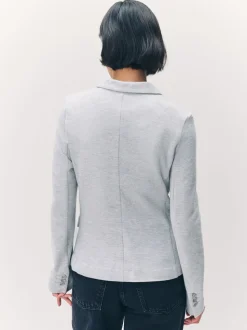 Lichtgrijs - Vero Moda blazer met aansluitende pasvorm