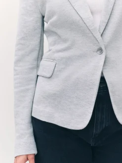 Lichtgrijs - Vero Moda blazer met aansluitende pasvorm