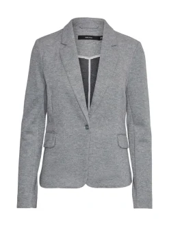 Lichtgrijs - Vero Moda blazer met aansluitende pasvorm