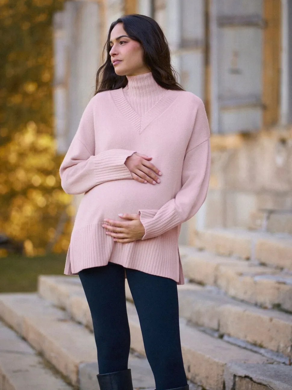 Lichtroze - Seraphine Knitted Merino Wool Maternity & Nursing Jumpers 3 Piece