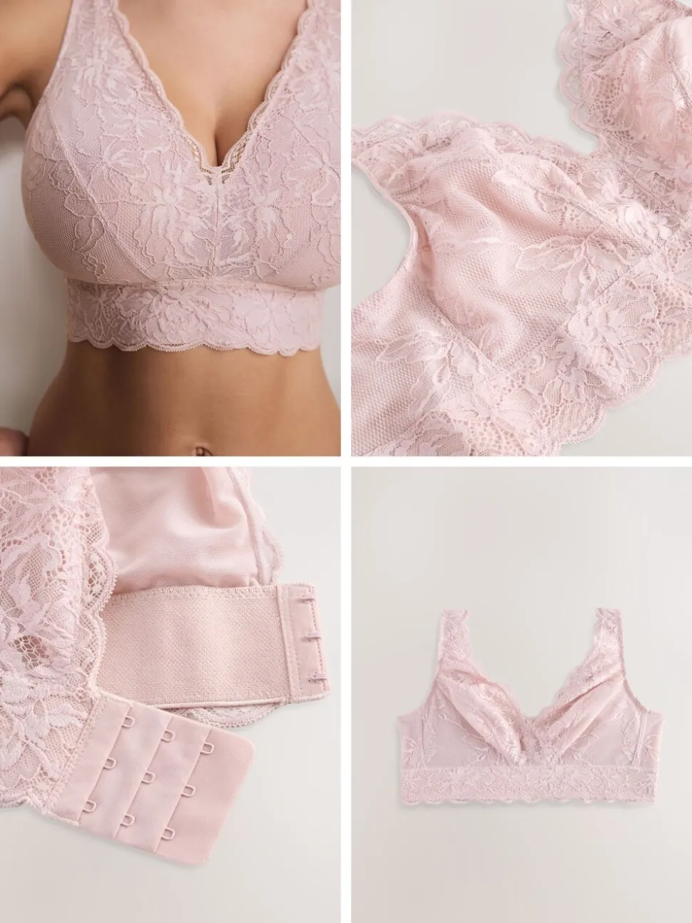 Lichtroze - Total Support Lace Bra