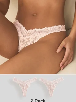 Lichtroze - Ultimate Comfort kanten slip verpakking van 2