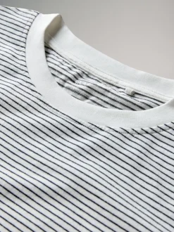 Light Green/Pink/White/Stripe - The Set 4 Pack 100% Cotton Relaxed Long Sleeve T-Shirts