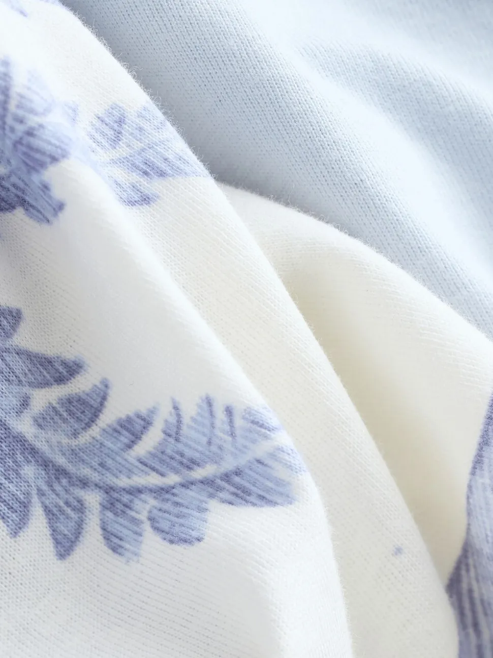 Lila paarse palm - Pyjama met korte mouwen