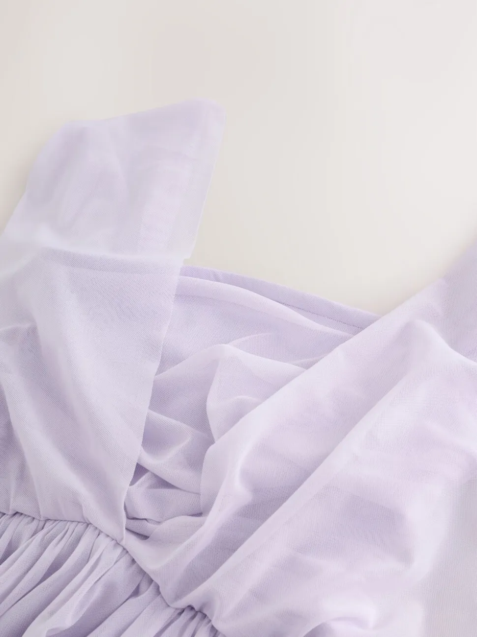 Lila-paars - Multiway mesh Maxi-jurk voor Bruiloftsgasten