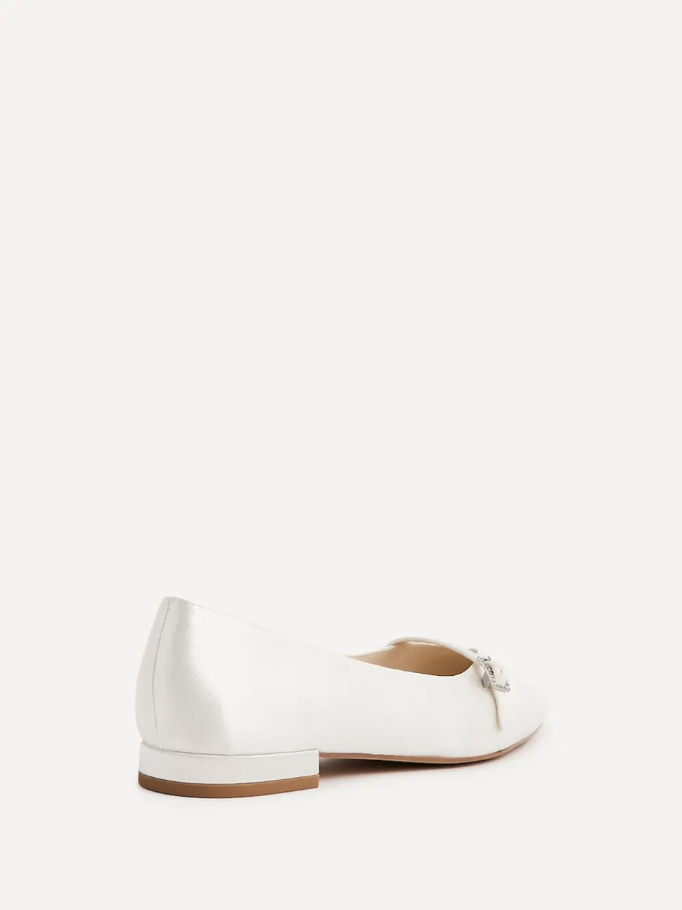 Linzi Bridal Engaged Pointed Toe Ballet Flats With Buckle Detail