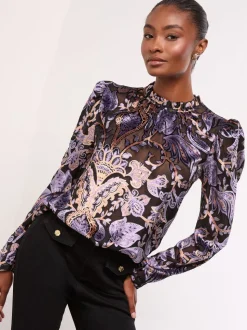 Lipsy - Hoogsluitende blouse