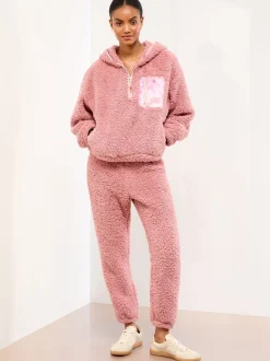 Lipsy Cosy Loungewear Hoddie and Joggers Set