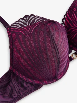 Lipsy Geo Lace Triple Boost Bra