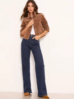 Lipsy Tailored Seam Detail Wide Leg Jeans