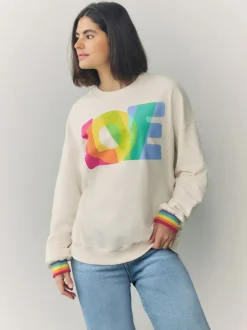 Little Bird by Jools Oliver Oversized Crew Neck Sweatshirt