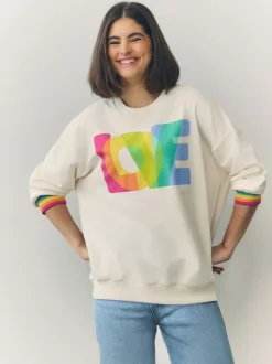 Little Bird by Jools Oliver Oversized Crew Neck Sweatshirt