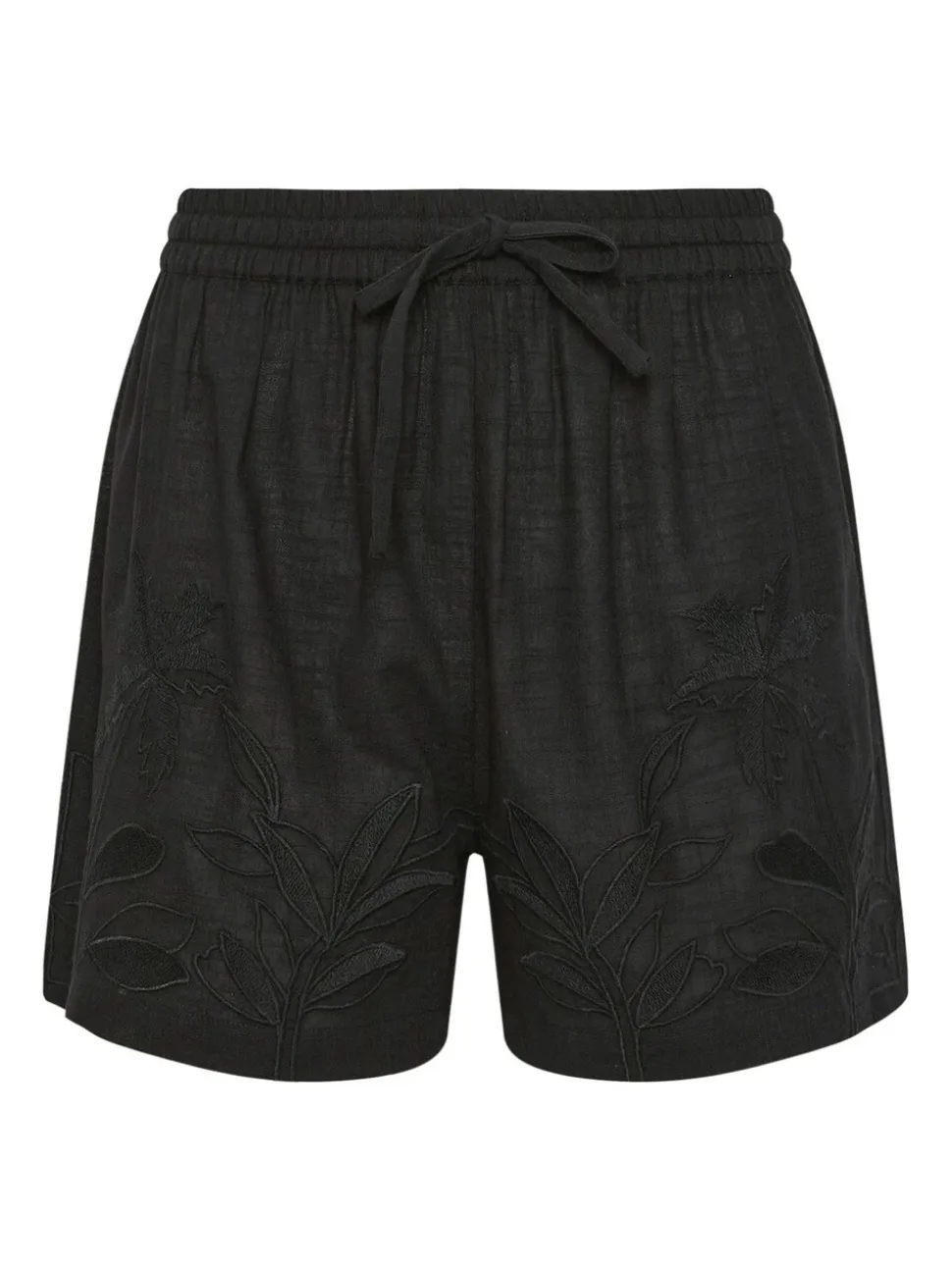 Long Tall Sally 100% Cotton Embroidered Hem Shorts