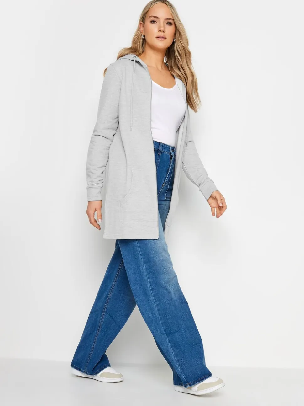 Long Tall Sally 100% Cotton Longline Hoodie