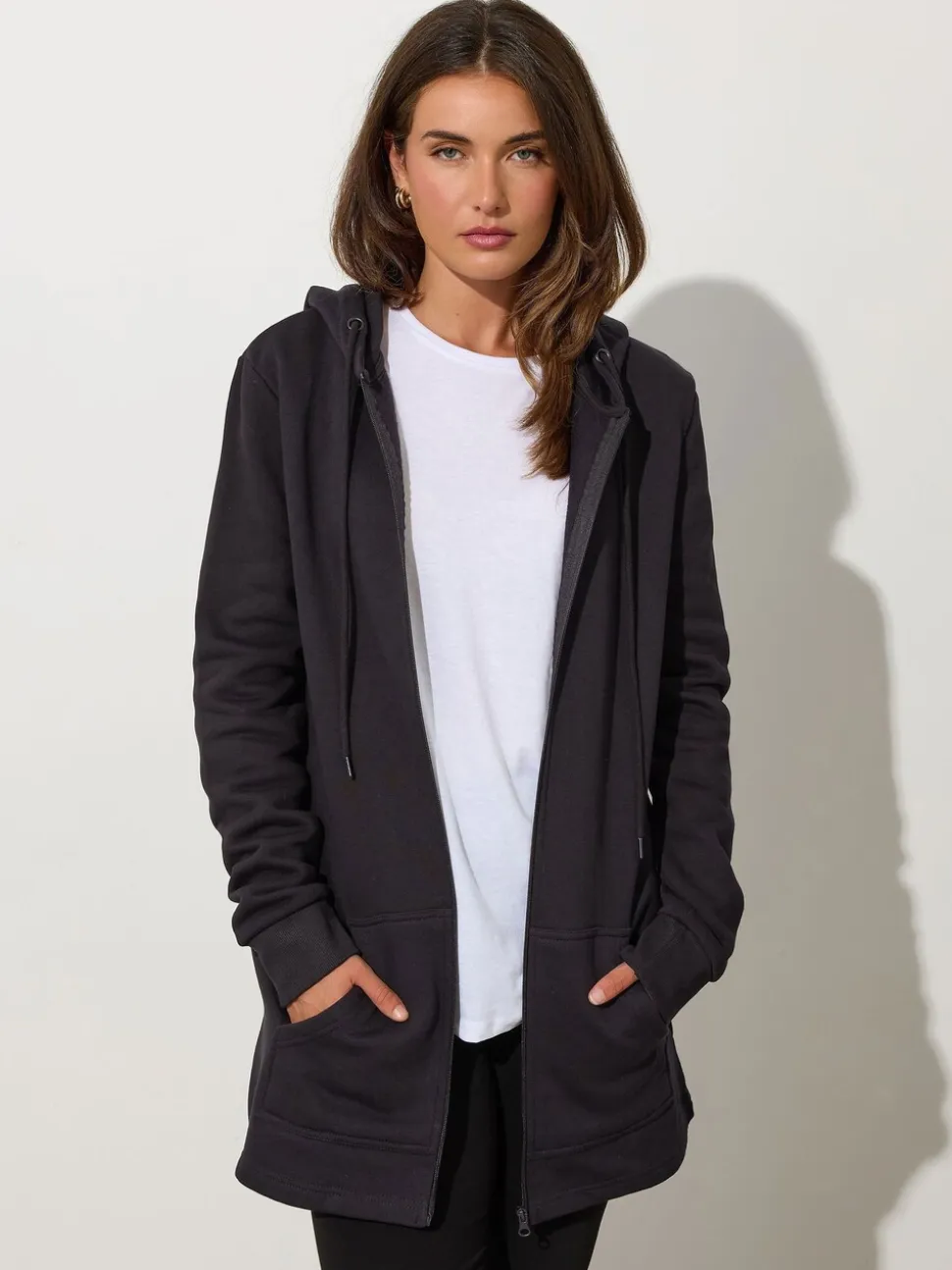 Long Tall Sally 100% Cotton Longline Hoodie