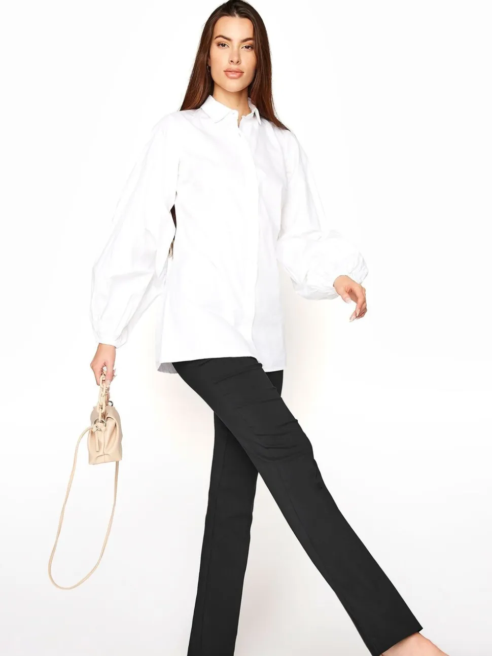 Long Tall Sally bootcut broek met stretch