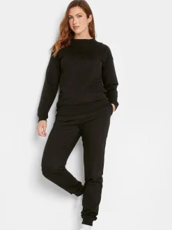 Long Tall Sally joggingbroek met trekkoord en boorden