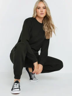 Long Tall Sally joggingbroek met trekkoord en boorden