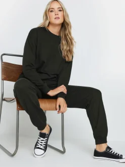 Long Tall Sally joggingbroek met trekkoord en boorden