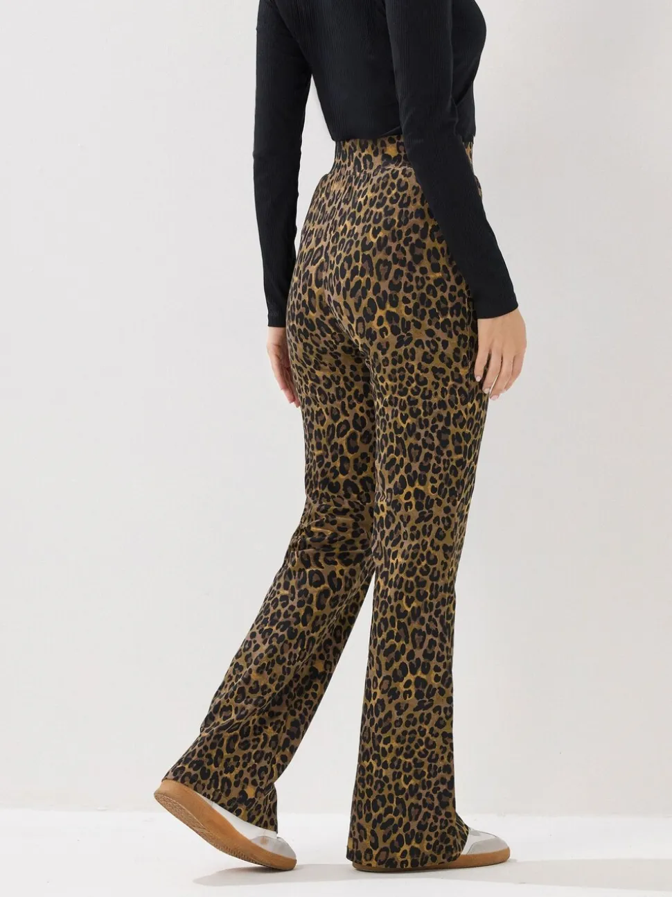 Long Tall Sally Leopard Flared Leggings