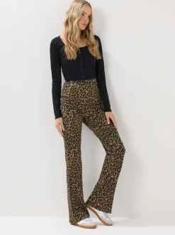 Long Tall Sally Leopard Flared Leggings