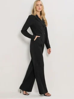 Long Tall Sally Long Sleeve Collar Jumpsuit