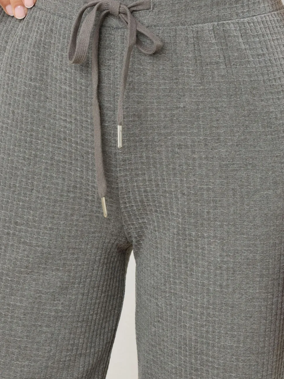 Long Tall Sally Marl Waffle Wide Leg Joggers