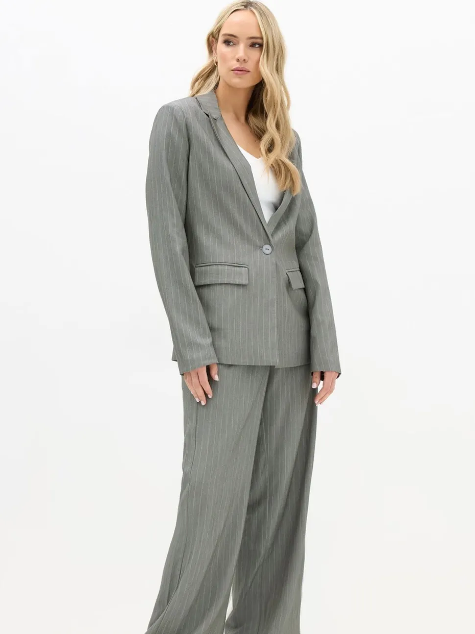 Long Tall Sally Pinstripe Blazer