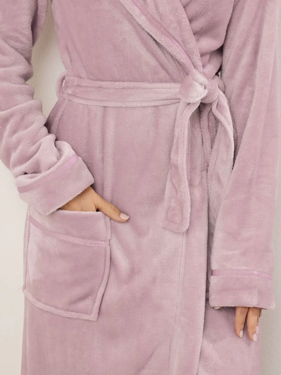 Long Tall Sally Ribbon Shawl Maxi Robe