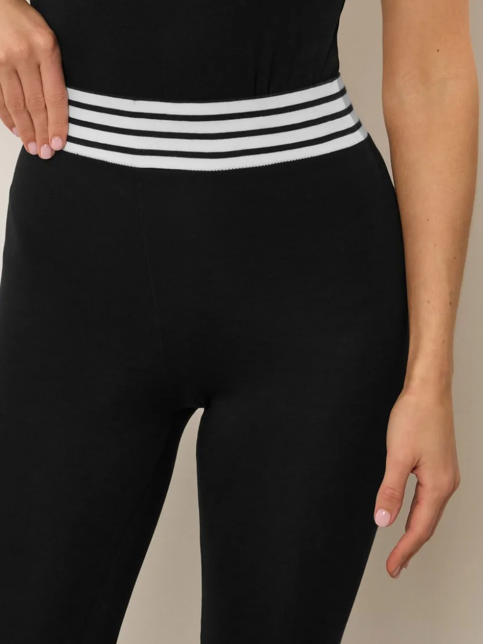Long Tall Sally Stripe Waistband Leggings