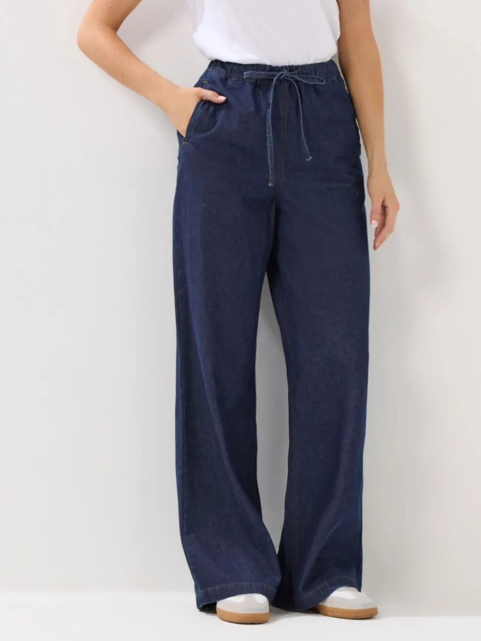 Long Tall Sally Tie Waist Wide Leg Jeans