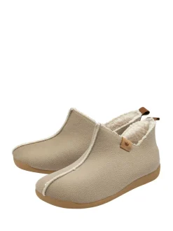 Lotus Textile Bootie Slippers