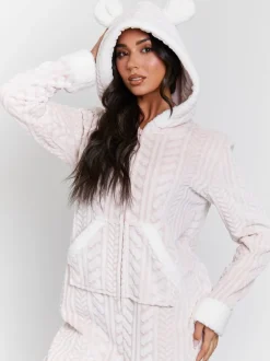 Loungeable Cable Hooded All-In-One