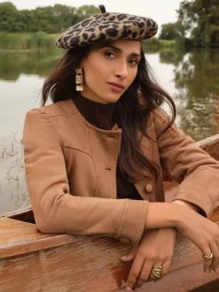 Luipaard - Love & Roses Beret Hat
