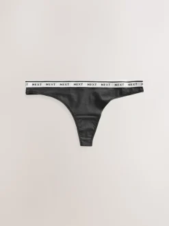 Luipaardprint - 4 Katoenen slipjes met logotailleband