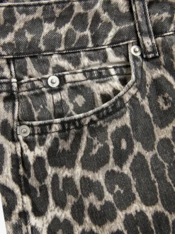 Luipaardprint - Straight Leg Jeans
