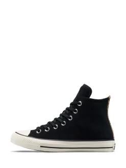 Luipaardprint zwart - Converse Chuck Taylor Suede All Over High Trainers