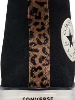 Luipaardprint zwart - Converse Chuck Taylor Suede All Over High Trainers