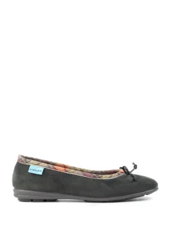 Lunar Bow Tartan Trim Pump Slippers