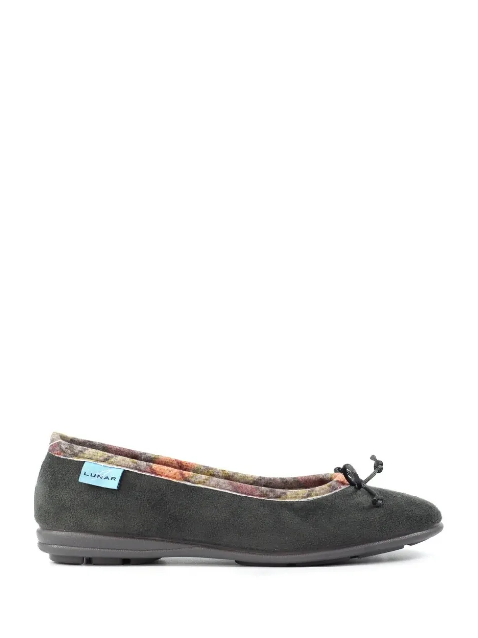 Lunar Bow Tartan Trim Pump Slippers