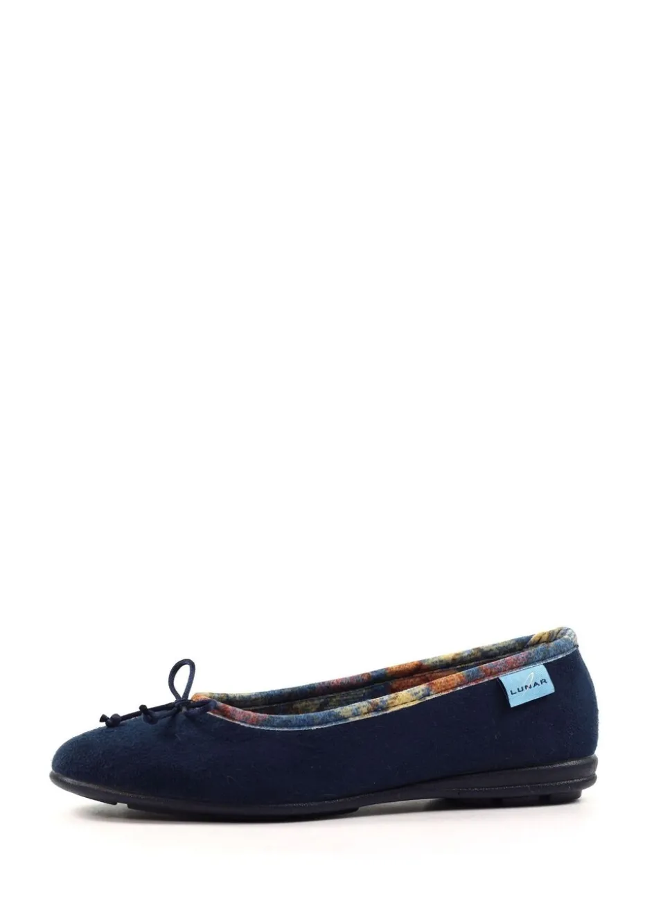 Lunar Bow Tartan Trim Pump Slippers