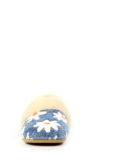 Lunar Ellis Daisy Detail Full Slippers