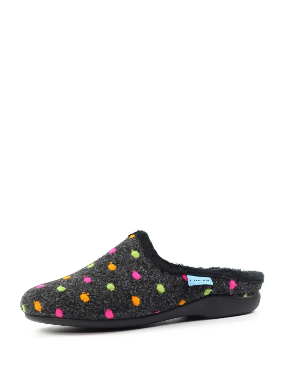 Lunar Peanut Polka Dot Mule Slippers