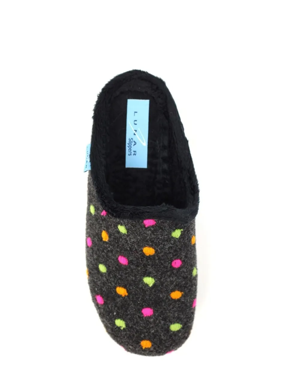 Lunar Peanut Polka Dot Mule Slippers