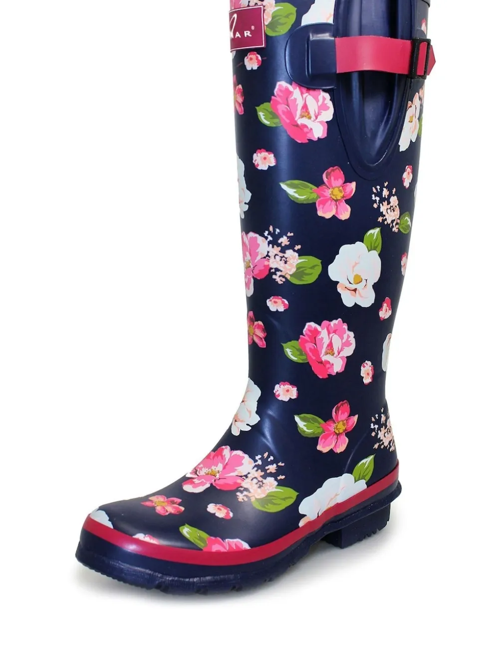 Lunar rubberen regenlaarzen met bloemenmotief
