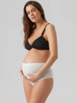 Mamalicious Maternity High Waist Control Briefs 2 Pack Knickers