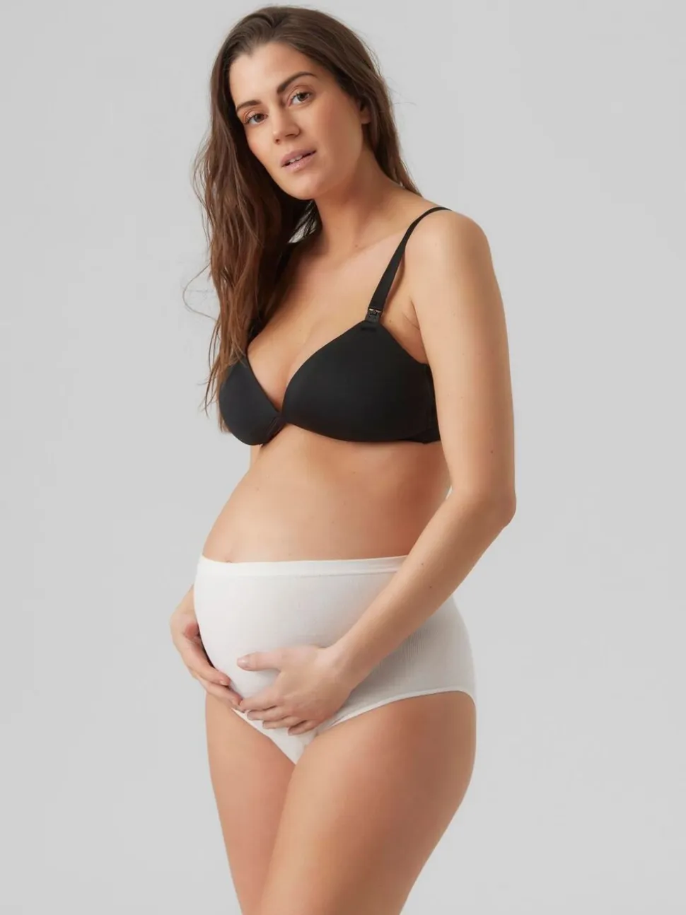 Mamalicious Maternity High Waist Control Briefs 2 Pack Knickers